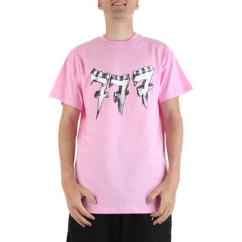 tekstylia Męskie T-shirty z krótkim rękawem Triplosette 777 TRSM465 Różowy