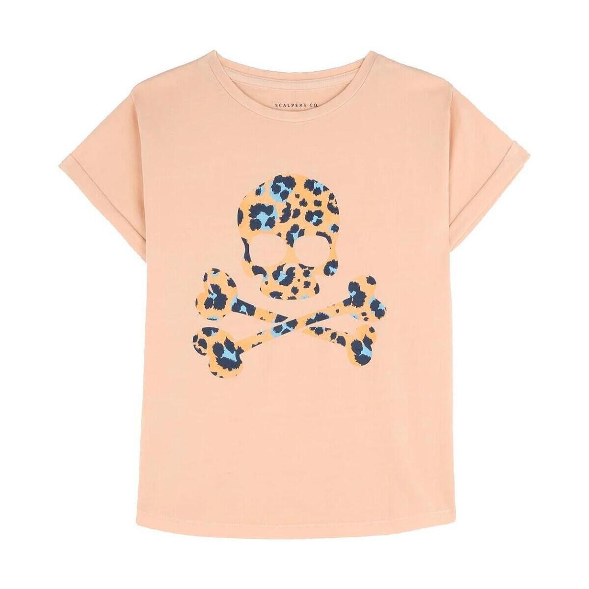 tekstylia Dziewczynka T-shirty z krótkim rękawem Scalpers  Pomarańczowy
