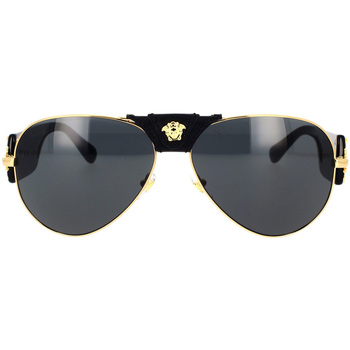 Zegarki & Biżuteria  okulary przeciwsłoneczne Versace Occhiali da Sole  VE2150Q 100287 Złoty