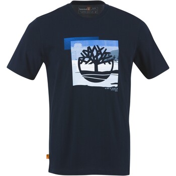 tekstylia Męskie T-shirty z krótkim rękawem Timberland 213102 Niebieski