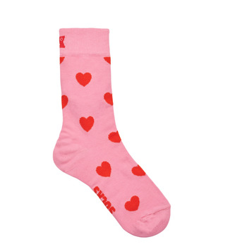 Dodatki Skarpetki wysokie Happy socks HEART Różowy