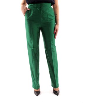 tekstylia Damskie Spodnie od garnituru   Maxmara Studio CALADIO Zielony