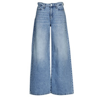 tekstylia Damskie Jeans flare / rozszerzane  Karl Lagerfeld EMBELLISHED WIDE LEG DENIM Niebieski
