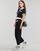 tekstylia Damskie Spodnie z lejącej tkaniny / Alladynki Karl Lagerfeld CLASSIC KNIT PANTS Czarny / Biały