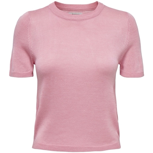 tekstylia Damskie Bluzy Only Vilma - Tickled Pink Różowy