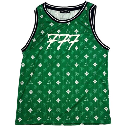 tekstylia Męskie T-shirty z krótkim rękawem Triplosette 777 TRSM536 Zielony