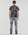 tekstylia Męskie T-shirty z krótkim rękawem Versace Jeans Couture GAH6S0 Czarny / Biały / Imprimé