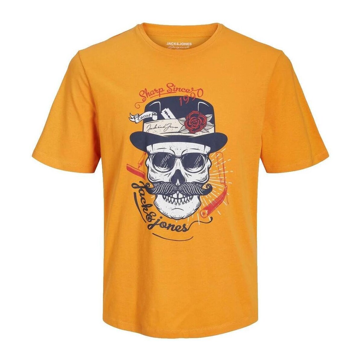 tekstylia Chłopiec T-shirty z krótkim rękawem Jack & Jones  Żółty