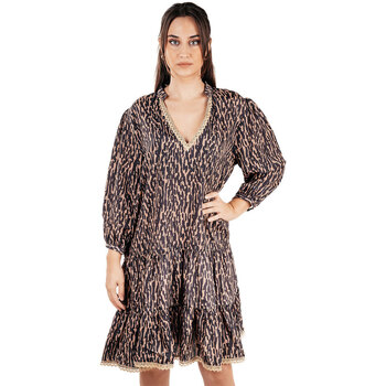 tekstylia Damskie Sukienki krótkie Isla Bonita By Sigris Krótka Sukienka Brązowy