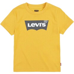 tekstylia Dziewczynka T-shirty z krótkim rękawem Levi's 215569 Żółty