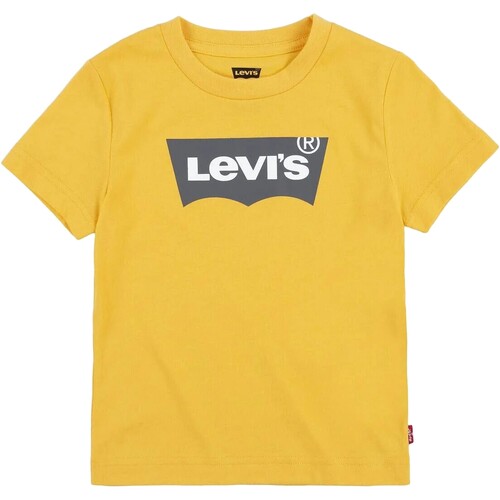 tekstylia Dziewczynka T-shirty z krótkim rękawem Levi's 215569 Żółty
