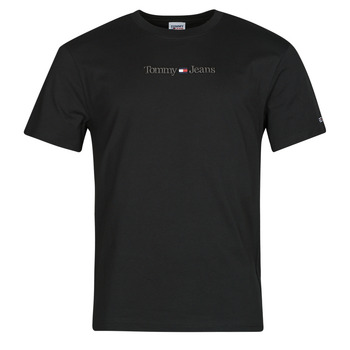 tekstylia Męskie T-shirty z krótkim rękawem Tommy Jeans TJM CLSC SMALL TEXT TEE Czarny