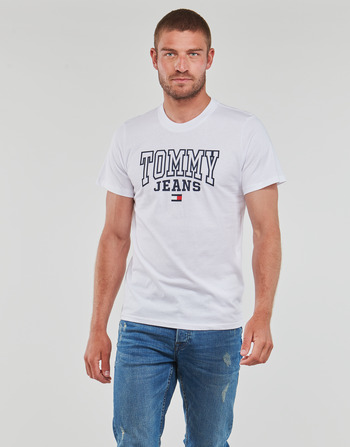 tekstylia Męskie T-shirty z krótkim rękawem Tommy Jeans TJM RGLR ENTRY GRAPHIC TEE Biały