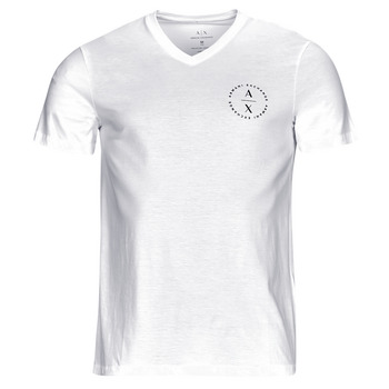 tekstylia Męskie T-shirty z krótkim rękawem Armani Exchange 6RZTBD Biały