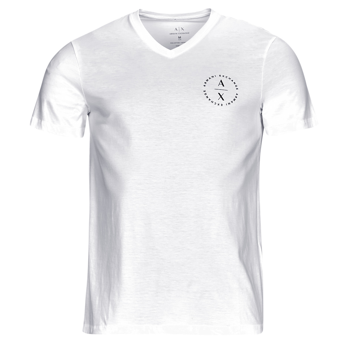 tekstylia Męskie T-shirty z krótkim rękawem Armani Exchange 6RZTBD Biały