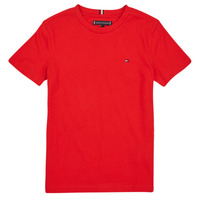 tekstylia Chłopiec T-shirty z krótkim rękawem Tommy Hilfiger ESSENTIAL COTTON TEE S/S Czerwony