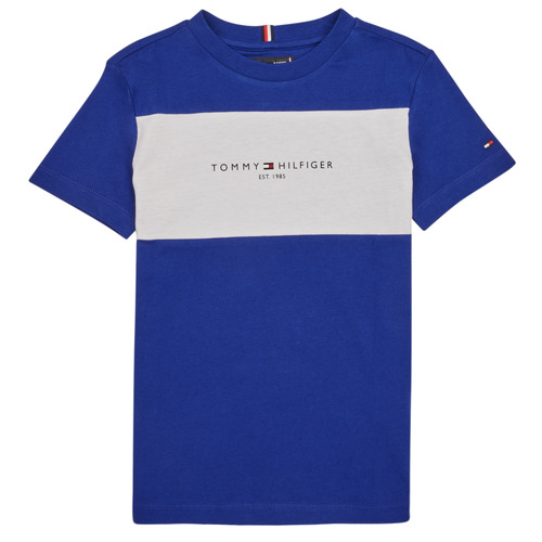 tekstylia Chłopiec T-shirty z krótkim rękawem Tommy Hilfiger ESSENTIAL COLORBLOCK TEE S/S Marine