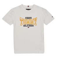 tekstylia Chłopiec T-shirty z krótkim rękawem Tommy Hilfiger TOMMY 1985 VARSITY TEE S/S Biały
