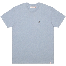 tekstylia Męskie T-shirty i Koszulki polo Revolution Regular T-Shirt 1308 RUN - Light Blue Niebieski