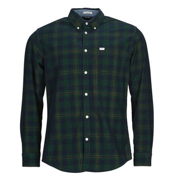 tekstylia Męskie Koszule z długim rękawem Pepe jeans CALE Zielony / Marine