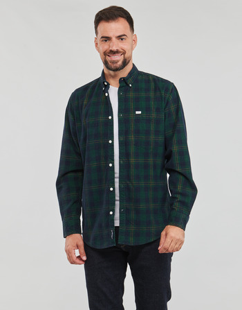 tekstylia Męskie Koszule z długim rękawem Pepe jeans CALE Zielony / Marine