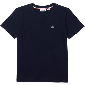 tekstylia Chłopiec T-shirty z krótkim rękawem Lacoste  Niebieski