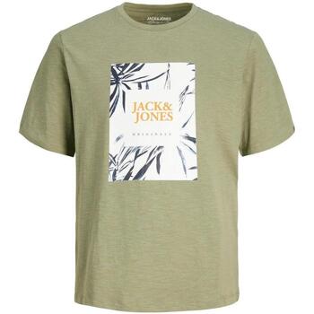 tekstylia Męskie T-shirty z krótkim rękawem Jack & Jones  Zielony