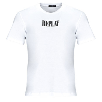tekstylia Męskie T-shirty z krótkim rękawem Replay M6657 Biały