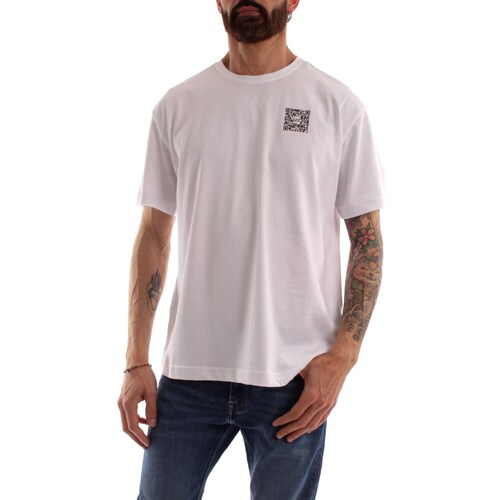 tekstylia Męskie T-shirty z krótkim rękawem Emporio Armani EA7 3RUT10 Biały
