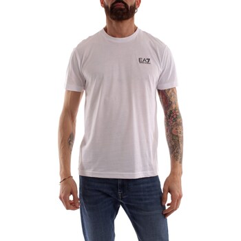 tekstylia Męskie T-shirty z krótkim rękawem Emporio Armani EA7 8NPT51PJM9Z Biały