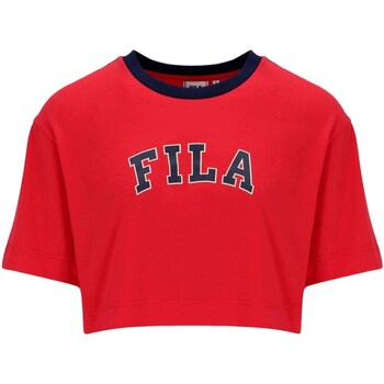tekstylia Damskie T-shirty z krótkim rękawem Fila FAW0818 Czerwony