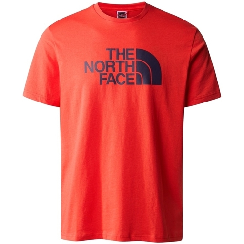 tekstylia Męskie T-shirty i Koszulki polo The North Face Easy T-Shirt - Fiery Red Czerwony