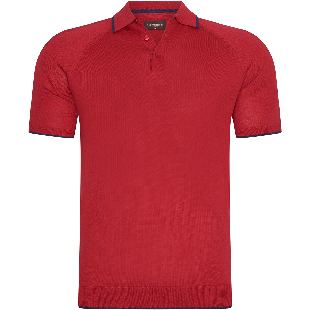 tekstylia Męskie Koszulki polo z krótkim rękawem Cappuccino Italia Tipped Tricot Polo Czerwony