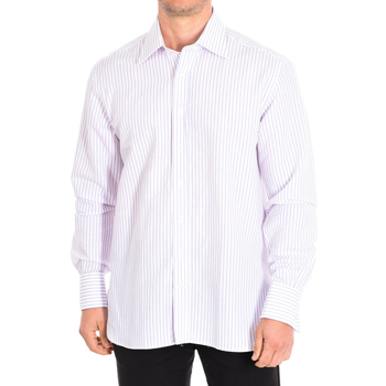 tekstylia Męskie Koszule z długim rękawem CafÃ© Coton BECASSE8-77HDC Biały
