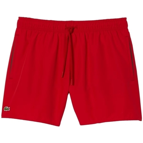 tekstylia Męskie Szorty i Bermudy Lacoste Quick Dry Swim Shorts - Rouge Vert Czerwony