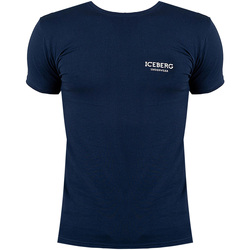 tekstylia Męskie T-shirty z krótkim rękawem Iceberg ICE1UTS01 Niebieski