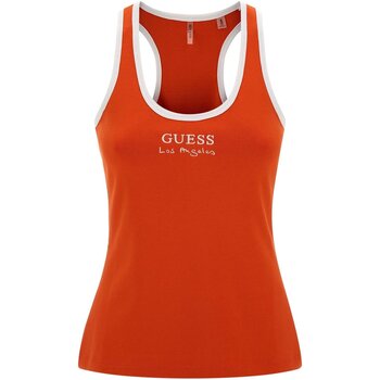 tekstylia Damskie T-shirty i Koszulki polo Guess E3GP05 KBP41 Pomarańczowy