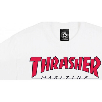 tekstylia Męskie T-shirty i Koszulki polo Thrasher T-shirt outlined Biały