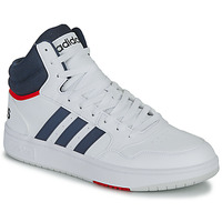 Buty Męskie Trampki wysokie Adidas Sportswear HOOPS 3.0 MID Biały / Marine / Czerwony