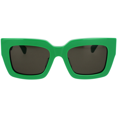 Zegarki & Biżuteria  Damskie okulary przeciwsłoneczne Bottega Veneta Occhiali da Sole  BV1212S 003 Zielony