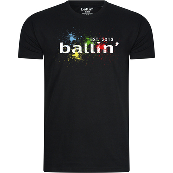 tekstylia Męskie T-shirty z krótkim rękawem Ballin Est. 2013 Paint Splatter Tee Czarny