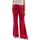 tekstylia Damskie Spodnie z lejącej tkaniny / Alladynki Manila Grace P219VU Różowy