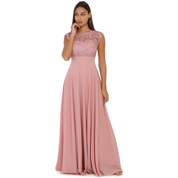 tekstylia Damskie Sukienki La Modeuse 19406_P54545 Różowy