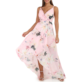 tekstylia Damskie Sukienki La Modeuse 20360_P56521 Różowy