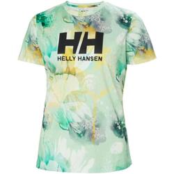 tekstylia Damskie T-shirty z krótkim rękawem Helly Hansen  Zielony