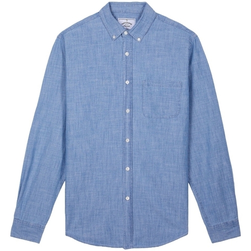 tekstylia Męskie Koszule z długim rękawem Portuguese Flannel Chambray Shirt Niebieski