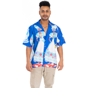 tekstylia Damskie Koszule Isla Bonita By Sigris Męska Koszula Niebieski