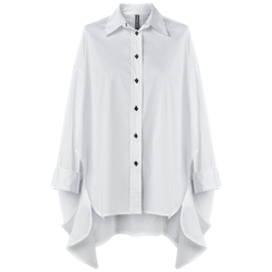 tekstylia Damskie Topy / Bluzki Wendy Trendy Camisa 110938 - White Biały