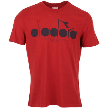 tekstylia Męskie T-shirty z krótkim rękawem Diadora T-shirt 5Palle Used Czerwony