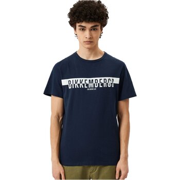 tekstylia Męskie T-shirty z krótkim rękawem Bikkembergs BKK2MTS03 Niebieski
